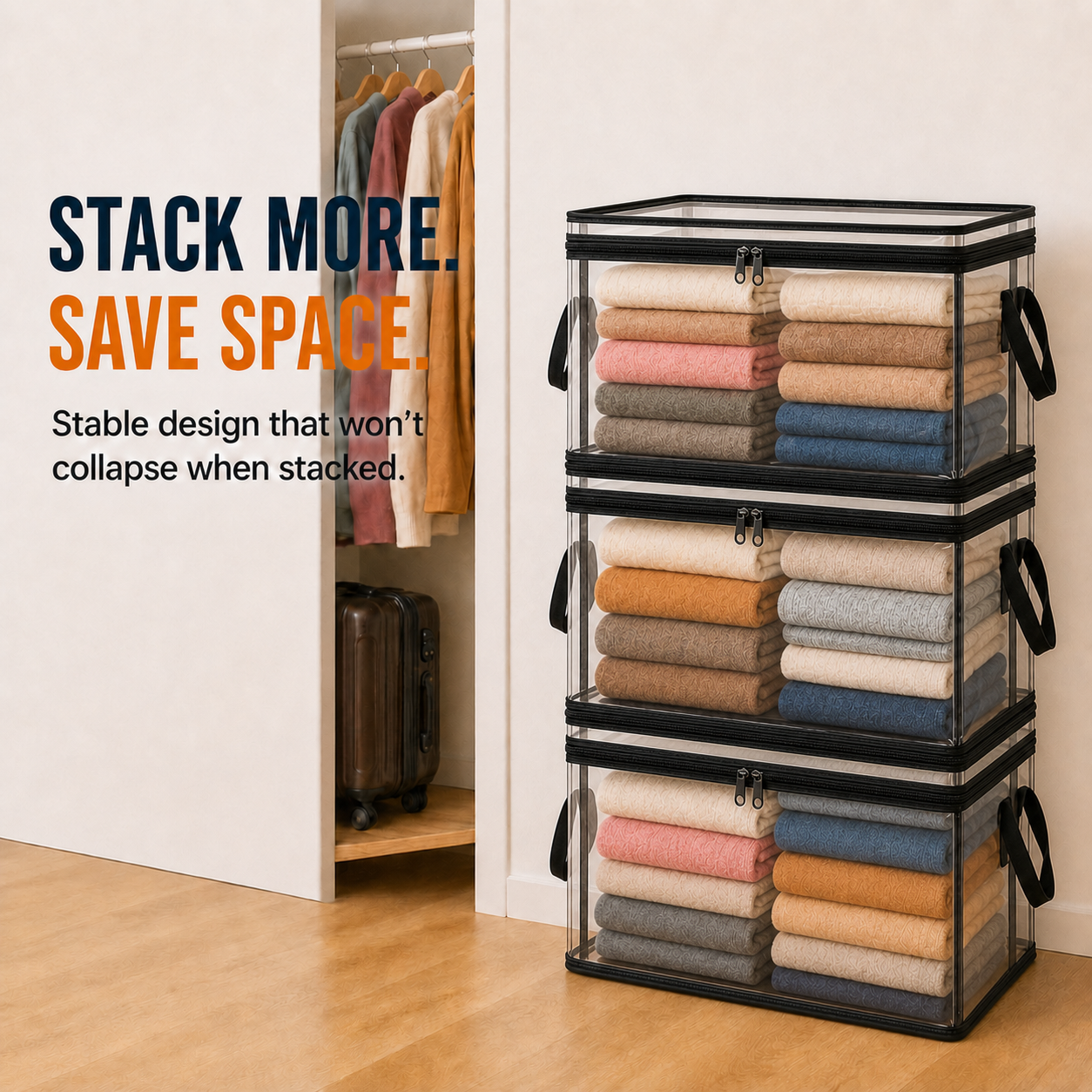 Heavy-Duty Clear Storage Bag image 3