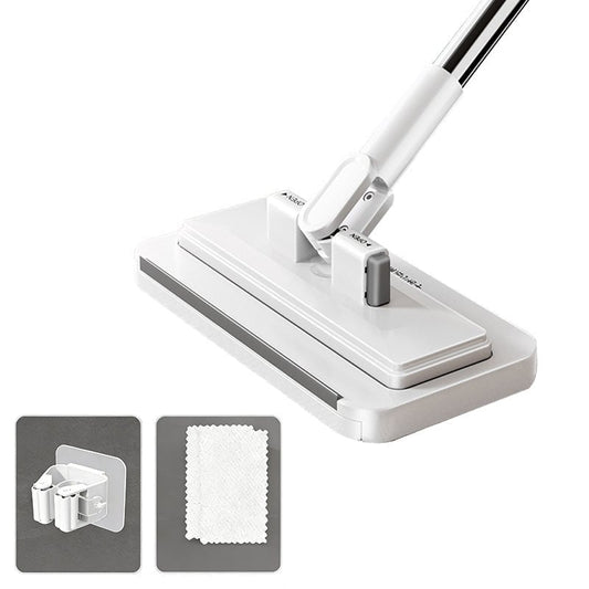 Hands-Free Multi-Purpose Flat Mop - 95cm – Free 1 Hook + 2 Absorbent Velvet Cloths