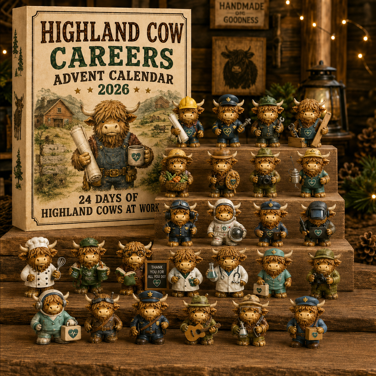 Highland Cow Working Days from Merry Moments Advent Calendars