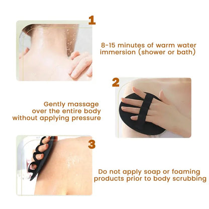 4-Pack Soft Rubber Shower Scrubber image 4